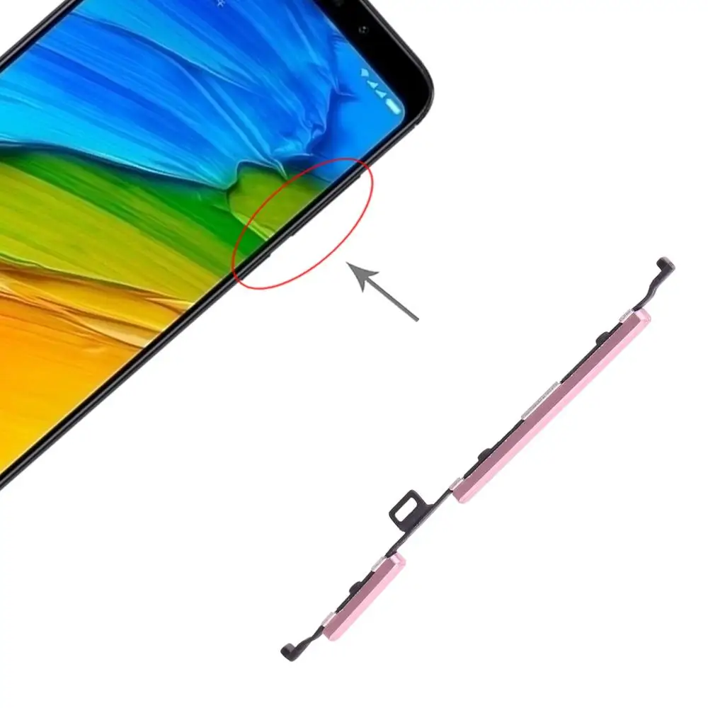 Запасная часть для кнопки бокового ключа Xiaomi Redmi 5 Plus кнопка регулировки