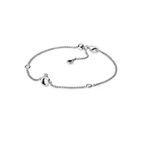 100 925 sterling silver pan sparkling crown o chain bracelet charm bead for women diy adjustable bangle jewelry gift