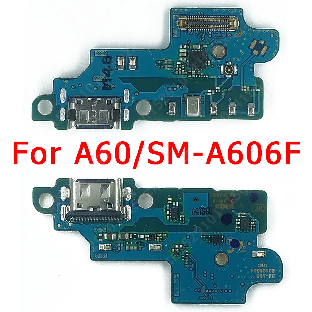 Оригинальная зарядная Плата USB для Samsung Galaxy A60 зарядный порт A606F PCB док-разъем