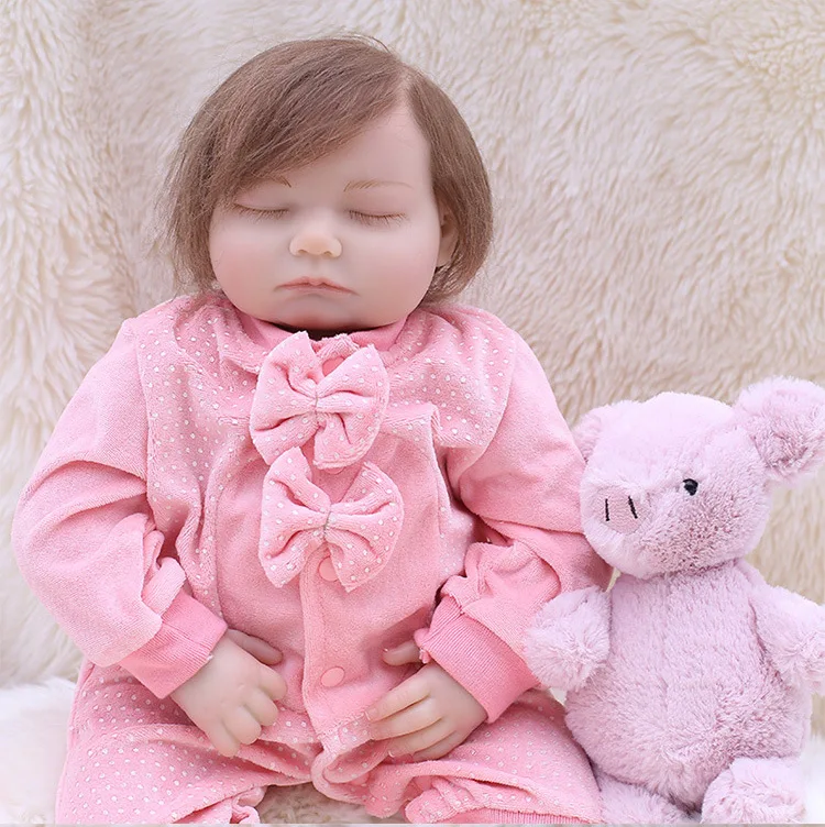 

Slicone Baby Doll That Look Real Newborn Simulation Baby Bebe Dolls Reborn Soft Toddler Baby Toys For Girls Child Birthday Gift