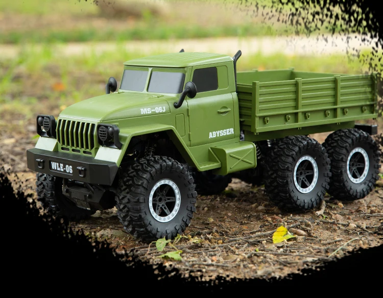 Большой 1/10 2,4G RC Ретро грузовик Урал 6WD независимая система подвески дистанционное управление военный грузовик автомобиль Хобби Игрушки для мальчиков подарок