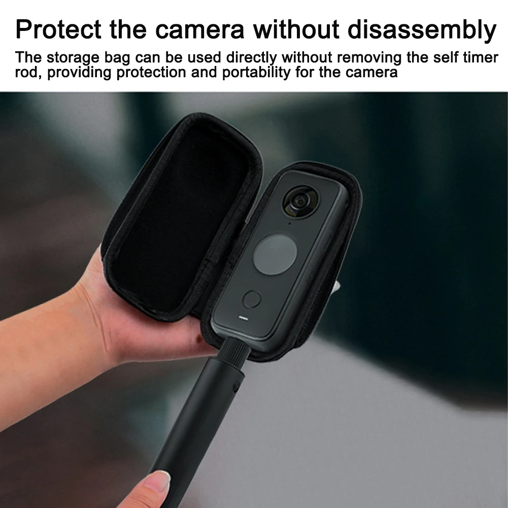

Shockproof Hard Shell Carrying PU Leather Travel Storage Bag Outdoor Portable Action Camera Accessories Case For Insta360 One X2