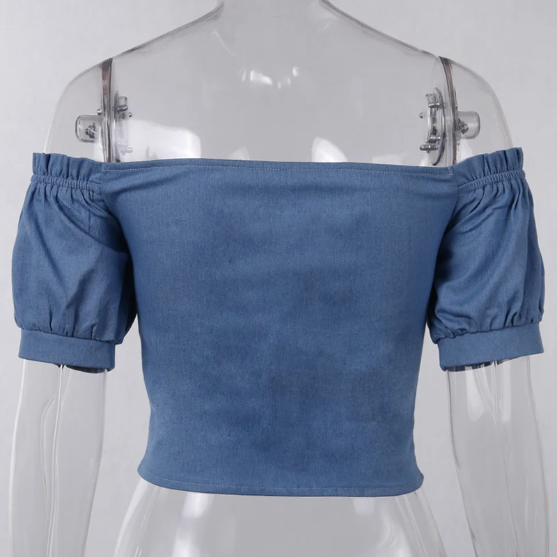 EISHOW Женская Сексуальная рубашка с открытыми плечами сексуальная короткий рукав