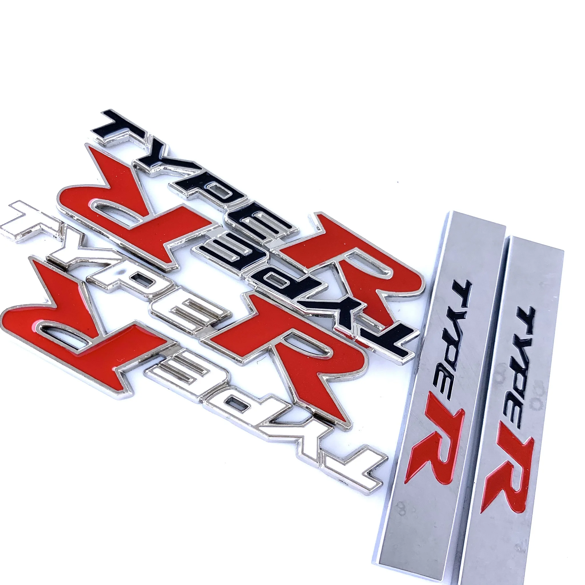 3D наклейка на автомобиль 2 шт. металлическая типа R для Honda City CR-V XR-V HR-V Accord подходит