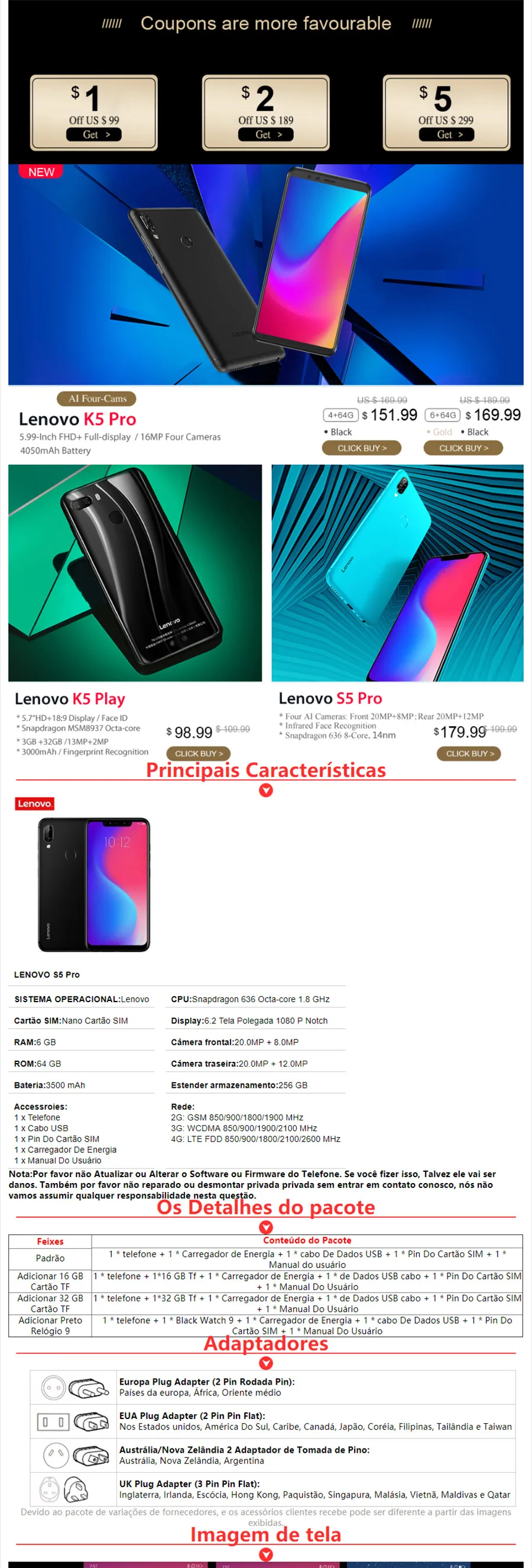 Глобальная версия lenovo S5 Pro 6GB 64GB 6,2 ''смартфон с зазубривающимся экраном 4 камеры 3500mAh Восьмиядерный 4G LTE разблокированный мобильный телефон
