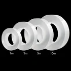 Прозрачная многофункциональная лента толщиной 3 мм, бесследные моющиеся клейкие гелевые прокладки, двусторонние Нескользящие съемные липкие полоски