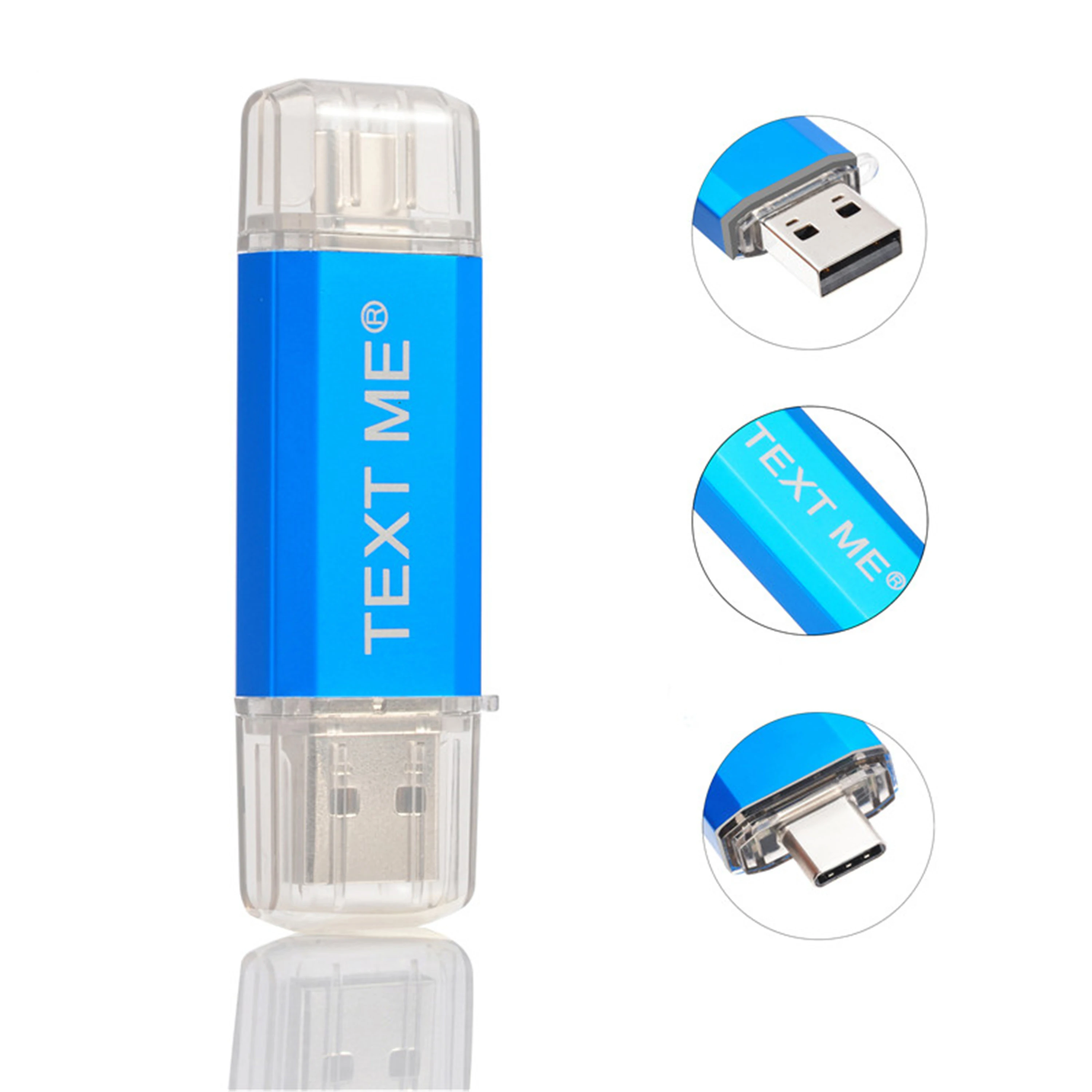

USB флеш-накопитель Type-C TEXT ME creative, OTG флешка на 64 ГБ, 32 ГБ, 16 ГБ, 8 ГБ, 4GBUSB Stick 2,0, флешка для Type-C