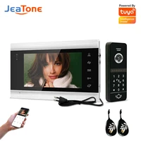 Jeatone Video Intercom For Home Apartment WiFi Wireless Build-In Power Doorbell Doorphone System Tuya Smart Doorlock Unlock