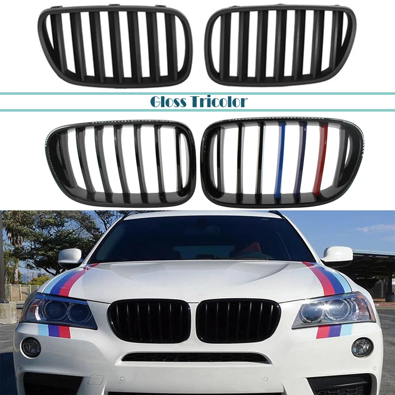

Решетки для переднего бампера, для BMW F25 F26 X3 X4 2010 2011 2012 2013 2014 м, 1 комплект