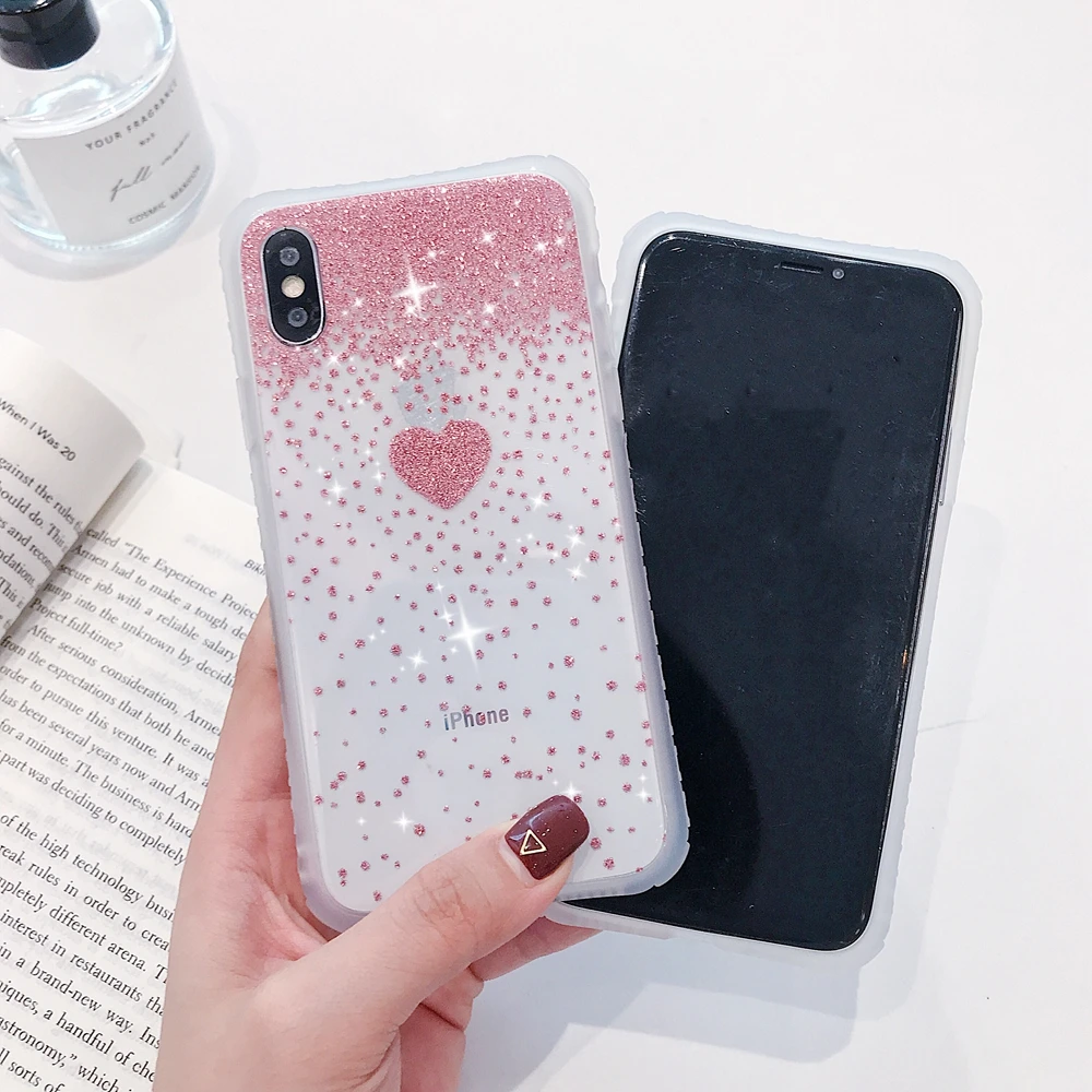 Горячая продажа Прозрачный чехол для iPhone Xs Max Блестящий мягкий TPU IMD прозрачный X Xr