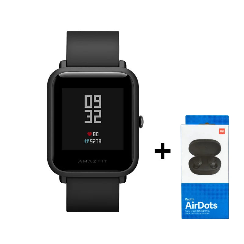 Xiaomi huami Amazfit Bip Lite 45 дней Батарея Lite 3ATM в соответствии со стандартом водонепроницаемости xiaomi smart watch amazfit bip - Цвет: Bip-Lite-black-air
