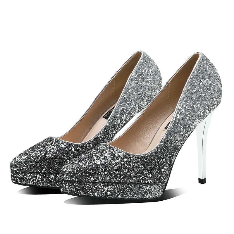 

Women Shoes Women Pumps Bling High Heels Wedding Shoes Pointed Womens Heels Shoes Ladies New Classic Pumps Female Shoes Stiletto