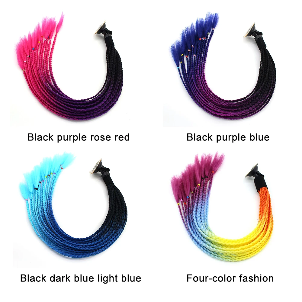 

Colorful Multicolor DIY Funny Decorative Stickers Ponytail Motorcycle Decoration Motorcycle Helmet Travel Helmet