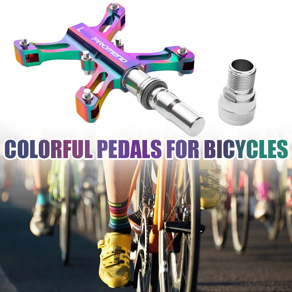 

Bicycle Pedal Aluminum Alloy Colorful Electroplating Quick Release Bicycle Pedal Folding Bike Recreational Vehicle Bearing Pedal