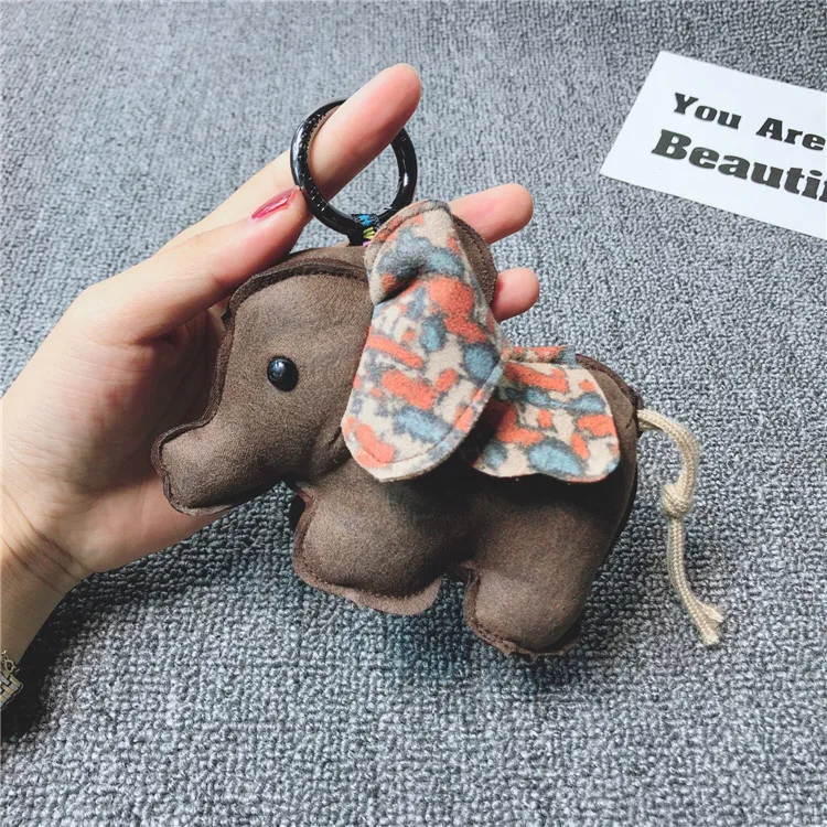 Милый слон-брелок женский личный автомобильный брелок корейское кольцо