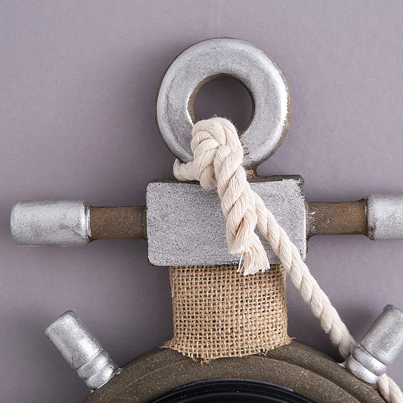 Средиземноморский ретро часы в форме якоря пляж море тема морской корабль колесо