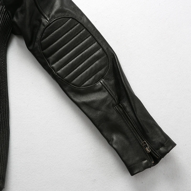 

! 460 AVFLY Super Offer Read Description! Asian Size Genuine Cow Skin Mens Cowhide Casual Vintage Leather Jacket