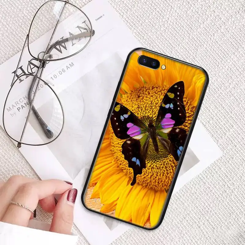 

Colorful butterfly on white roses flower Phone Case For OPPO A ax 3 5 3 37 57 59 37 73 75 83 71 2018 11 1k s PRO cover funda