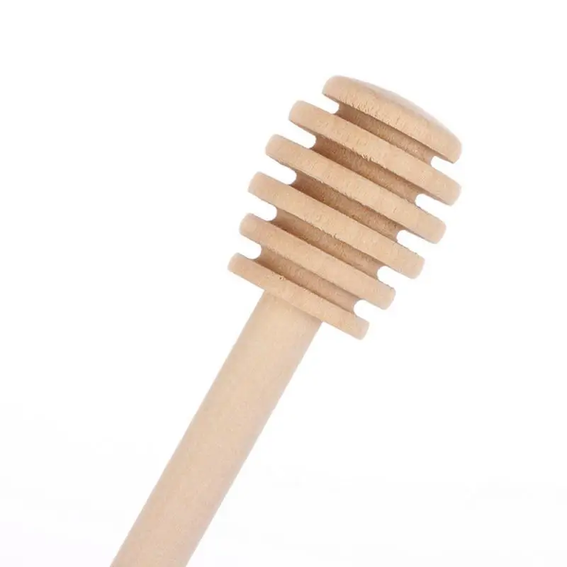 

1pc High Quality Honey Stir Bar Mixing Handle Jar Spoon Practical Wood Dipper Honey Long Stick Supplies Honey Kitchen Tools