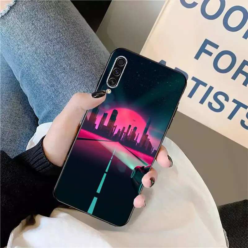 

Retro Vaporwave Vintage 80s pattern Phone Case For Samsung galaxy S 9 10 20 A 10 21 30 31 40 50 51 71 s note 20 j 4 2018 plus