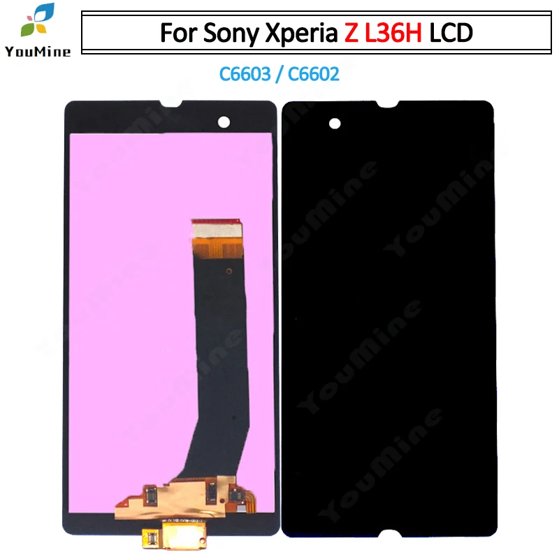 Для Sony Xperia Z L36h C6601 C6606 C6603 C6602 C660x ЖК дисплей с сенсорным дигитайзером в сборе для