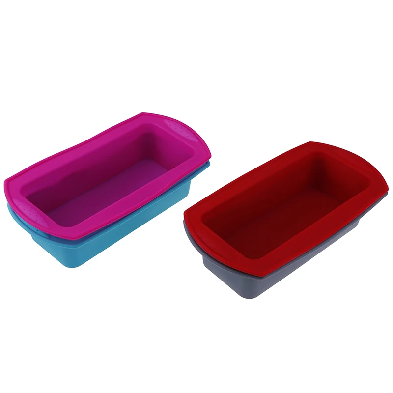 Rectangle Silicone Cake Mold DIY Bakeware Fondant Muffin Chocolate Moulds Dish Cupcake Molds Tools | Дом и сад