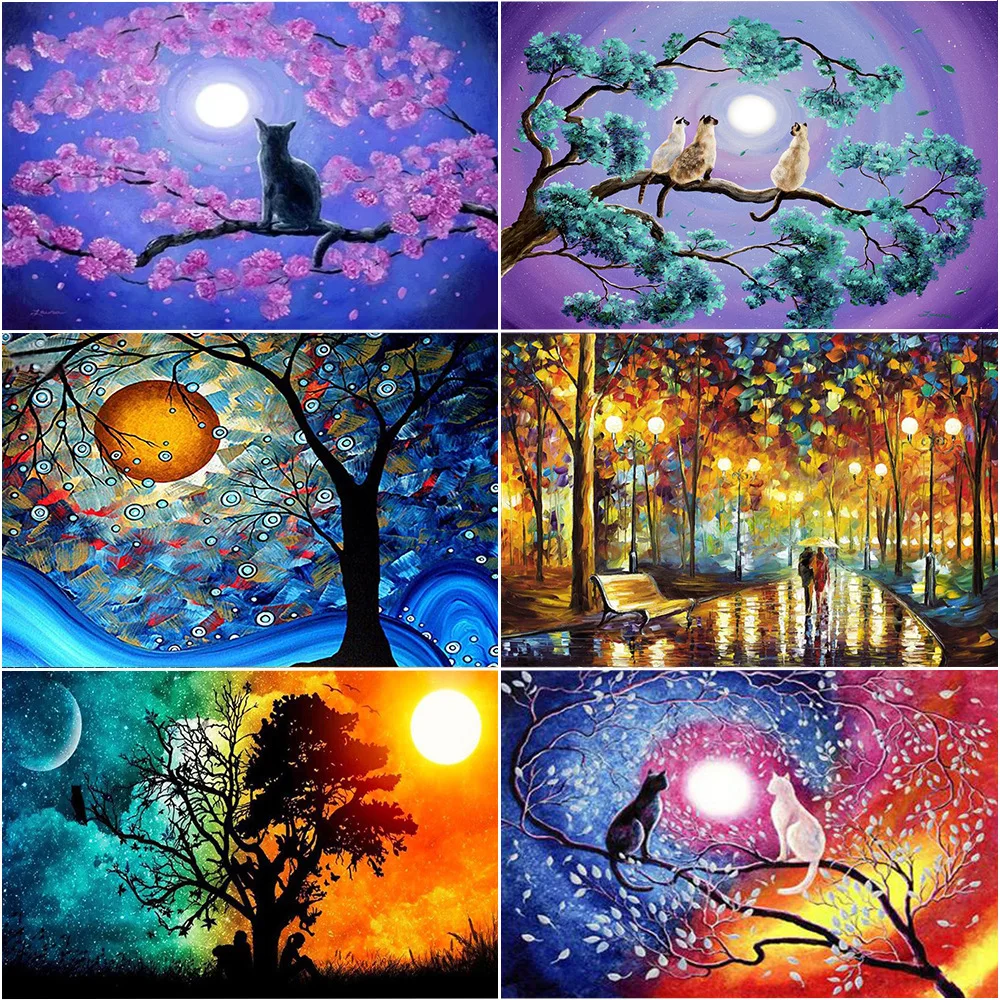 

Full Diamond 30X40 Diy Diamond Painting Round Diamond Animal Cats Bedroom Hand-made Diamond Decoration Painting