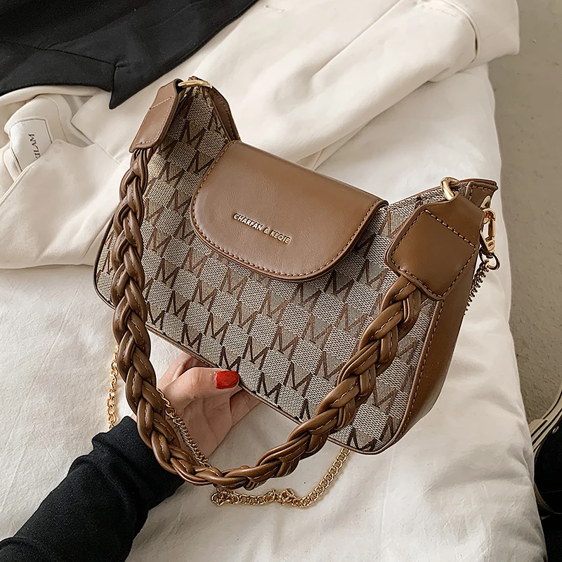 

Маленькие сумочки через плечо из искусственной кожи с надписью в стиле ретро, сумки через плечо для женщин 2021, дорожные простые сумки через ...