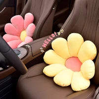 sun flower auto backrest hold pillow auto cute seat back cushion waist support cartoon car home office chair rest case for girls