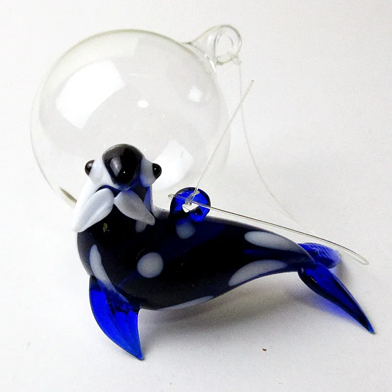 Новый аквариумный плавающий стеклянный пузырьковый осьминог фигурка микро