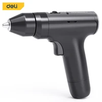 deli mini electric drill 3000mah battery double speed brushless screwdriver cordless drill rotary tools kit home diy accessories