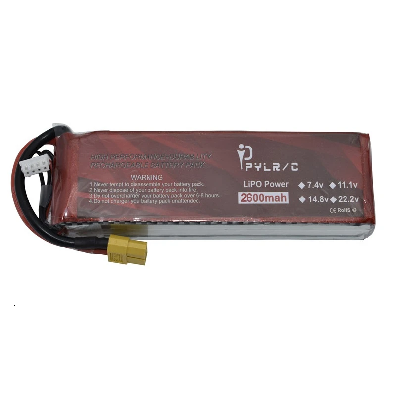 Высокая скорость 11 1 v 2600mAh литий-полимерный Батарея для радиоуправляемого