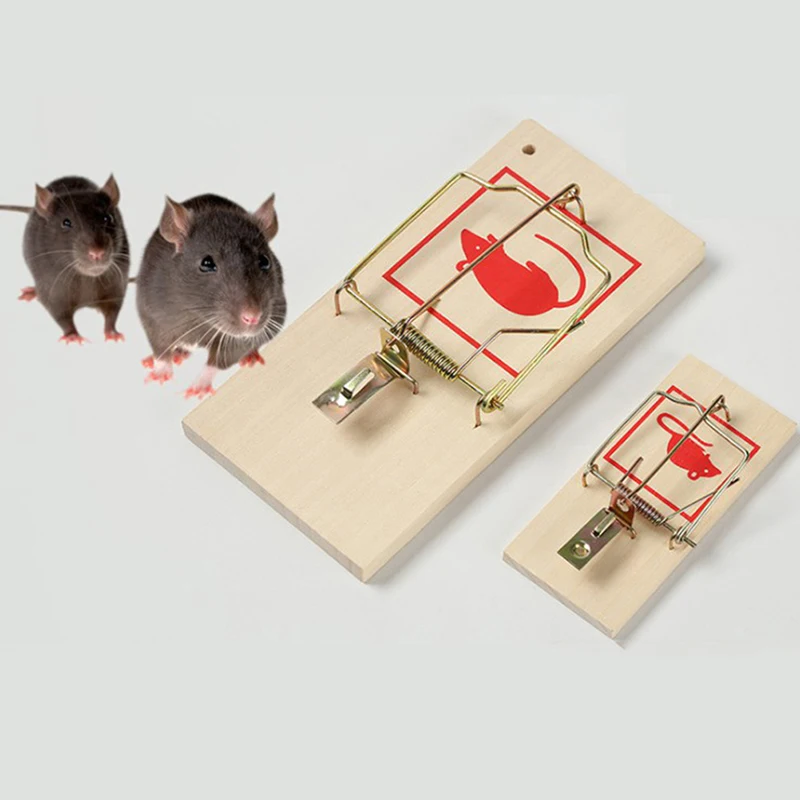 

2pcs Reusable Wooden Mice Mouse Traps Bait Mice Home Garden Supplies Mouse Killer Pest Control Mousetraps Ловушка Для Мыши