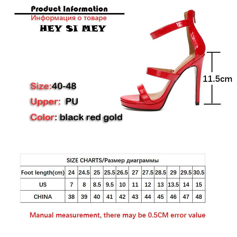 HeySiMey/модные сандалии-гладиаторы с пряжкой; Женские роскошные босоножки на высоком каблуке; Туфли на шпильке; Летние туфли большого размера ... от AliExpress RU&CIS NEW