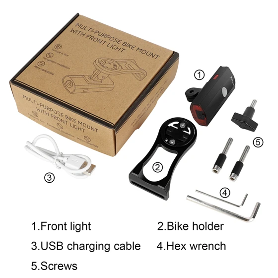 Black Set WEST BIKING велосипедный светильник-вспышка из алюминиевого сплава, передний светильник с креплением Gopro, запчасти для велосипеда, быстросъемный держатель для велосипеда и компьютера - Цвет: Black Set