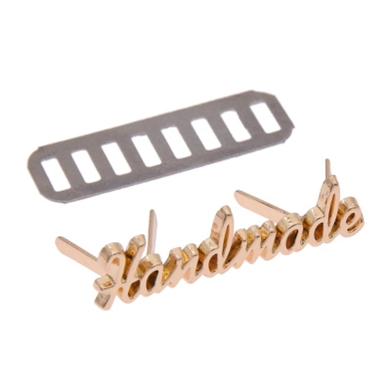 10 шт. ручной работы буквы металлические этикетки для джинсов обувь сумки бирки DIY