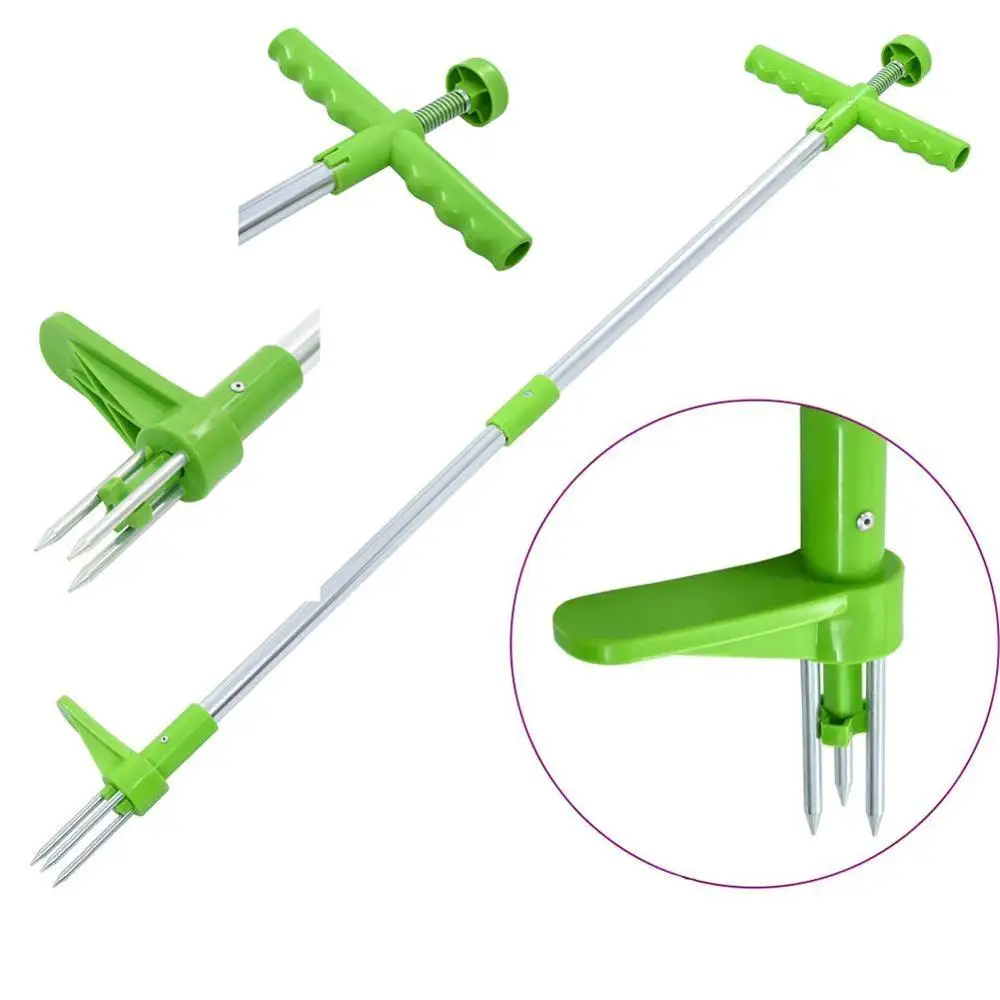 Portable Root Remover Durable Manual Outdoor Garden Lawn Stand Up Lightweight Weed Puller Killer Tool Aluminum Long Handled | Инструменты