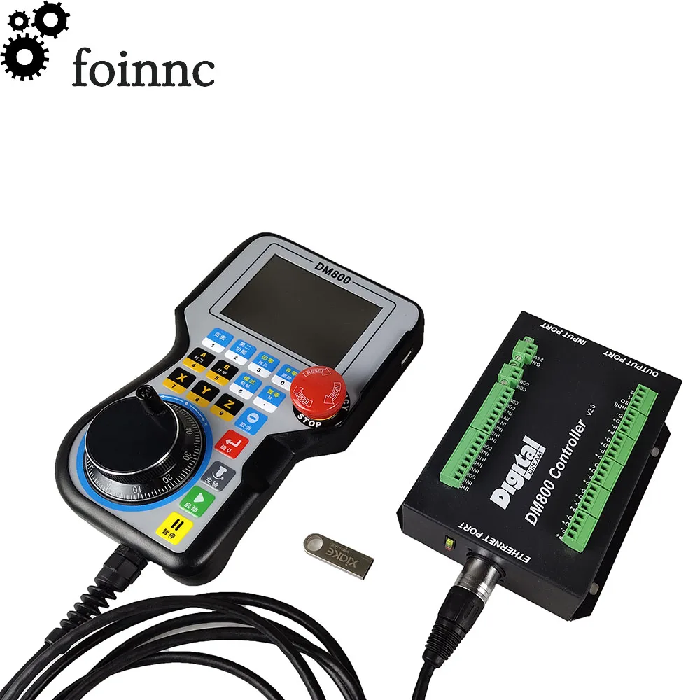 DM800 CNC ручка управления ler система движением 3/4/5 осей 3 8 дюймовые экраны и Кнопка