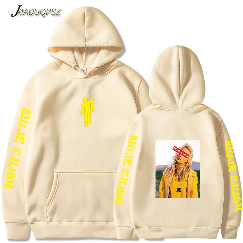 Новое поступление года; толстовка Billie Eilish с принтом для мальчиков и девочек; свитер Harajuku; повседневные толстовки; Лидер продаж; толстовки Kpop; 3XL - Цвет: WM62 Khaki