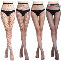 sexy lingerie women high waist fishnet stocking fishnet club tights panty knitting net pantyhose trouser mesh lingerie tt016