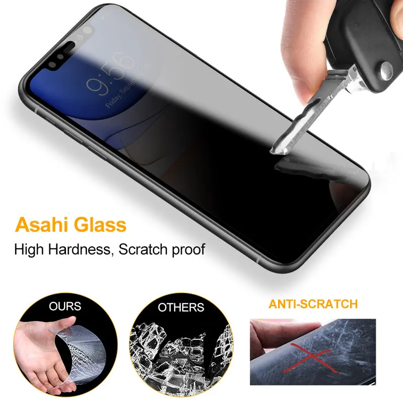 smartdevil privacy protective screen protector for iphone 12 pro max 11 tempered glass for iphone se2 x 7 8 plus xr xs max film free global shipping