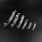 Заколки для волос с родиевым бантом 10 шт., пружинные зажимы-автоматики с пустым зажимом для украшений во французском стиле, принадлежности для бижутерии