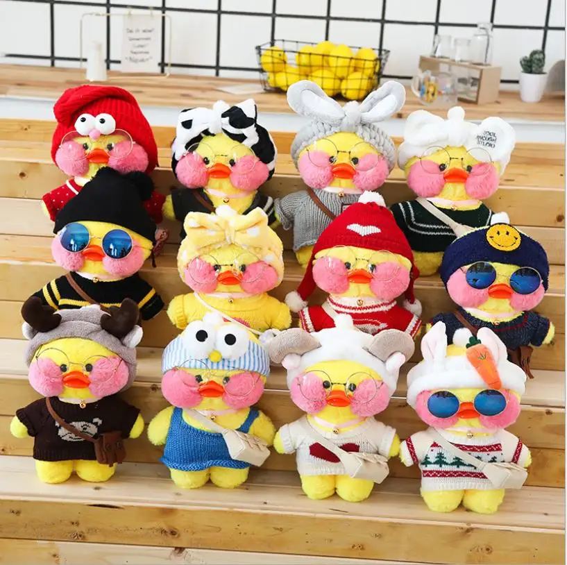 30cm Cartoon Cute LaLafanfan Cafe Duck Plush Toy Stuffed Soft Doll Animal Pillow Birthday Gift For Kids Children | Игрушки и хобби