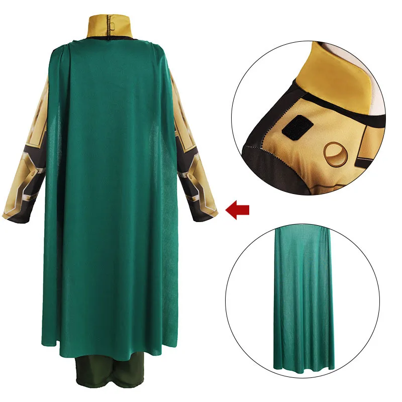 Детский костюм для косплея Loki мальчиков комбинезон супергероя на Хэллоуин