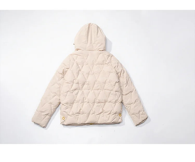 Женская свободная однотонная куртка с капюшоном в стиле Слим 936 | одежда