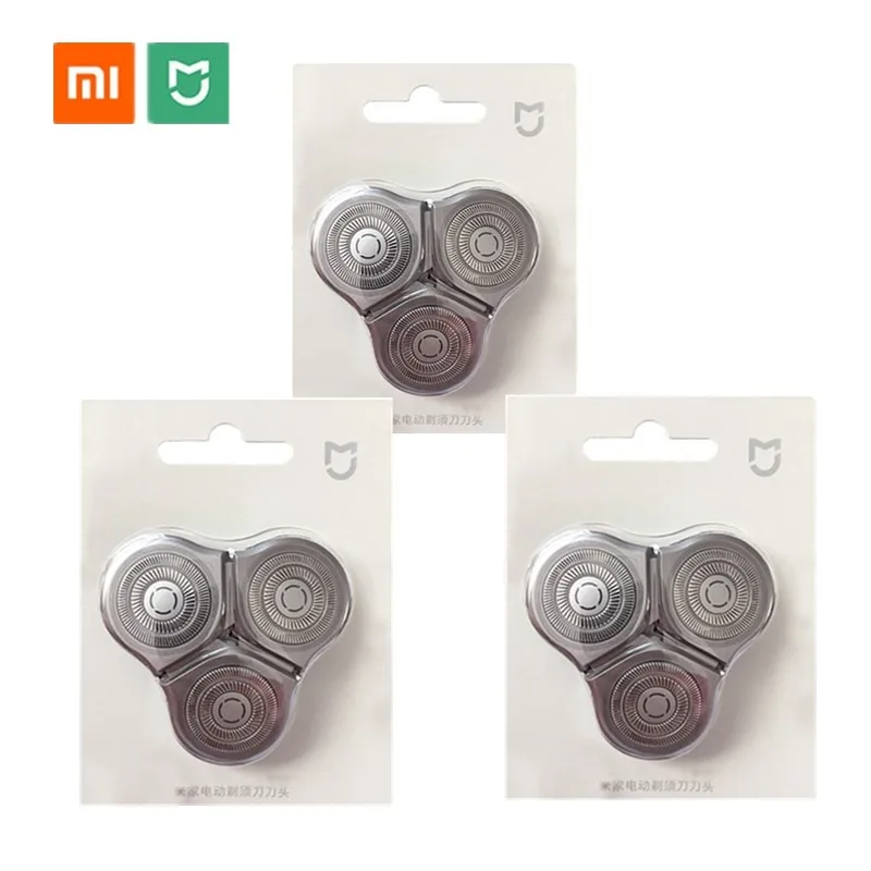 Xiaomi Mijia электробритва S500 S300 бритва водостойкая двухслойная Замена стального
