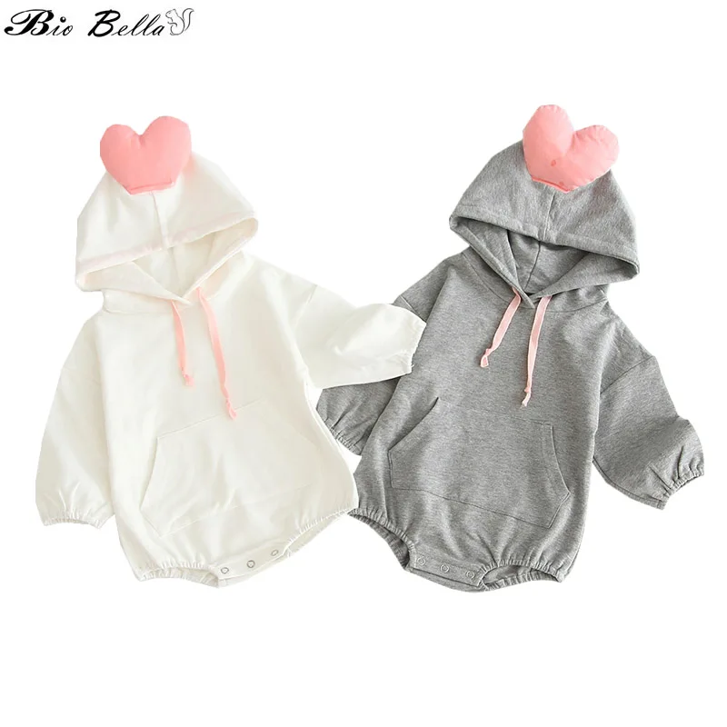 

Детское боди с капюшоном и длинным рукавом, на возраст 0-24 месяца