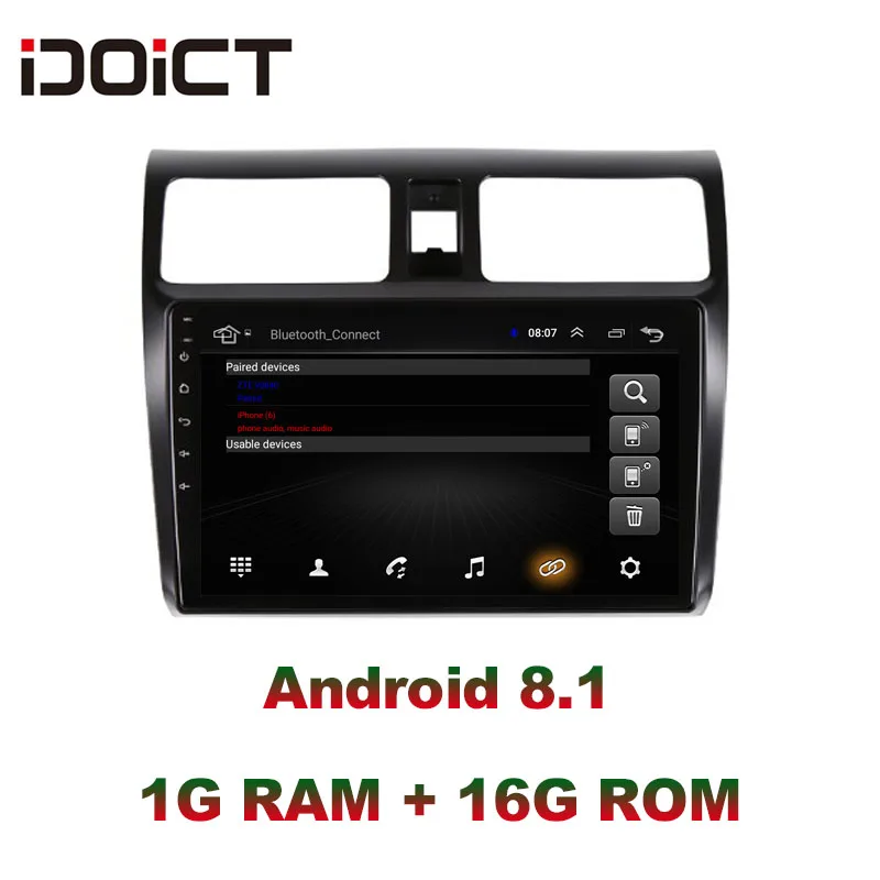 Автомобильный DVD плеер IDOICT на Android 8 1 с GPS навигацией мультимедийный проигрыватель