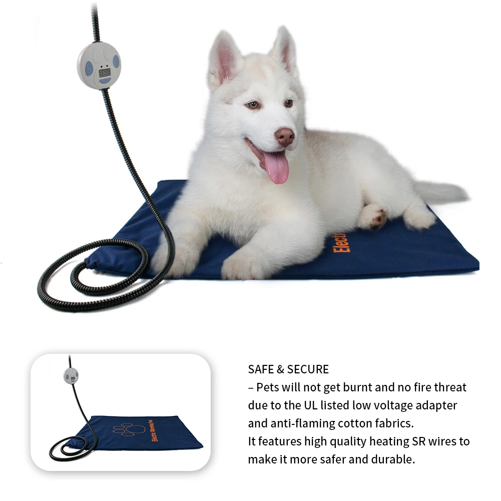 Водонепроницаемая ПЭТ грелка 7 уровень Регулируемая температура электрический с