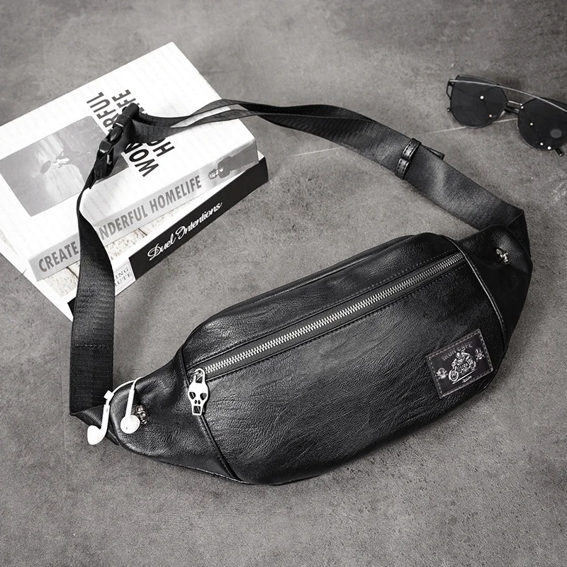 Поясная сумка для мужчин из высококачественной искусственной кожи забавные